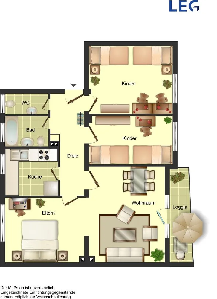 4 Zimmer Wohnung mit 84 m² in Duisburg – Bild 2