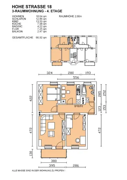 3 Zimmer Wohnung mit 67 m² in Dresden – Bild 3