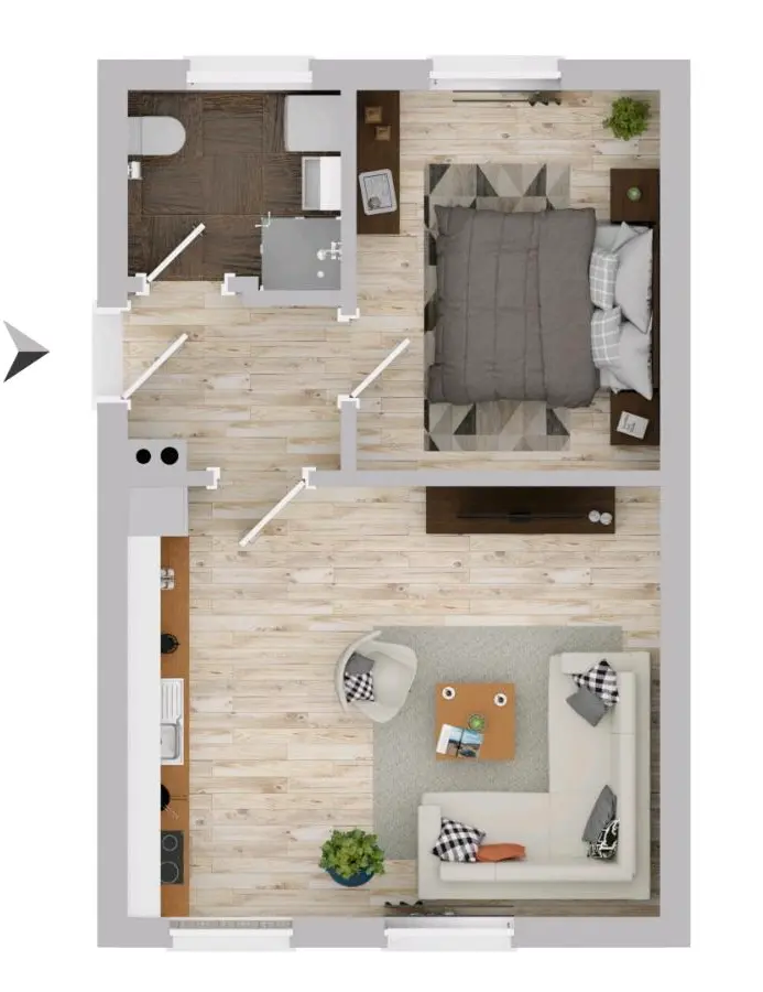 2 Zimmer Wohnung mit 42 m² in Zeitz – Bild 6