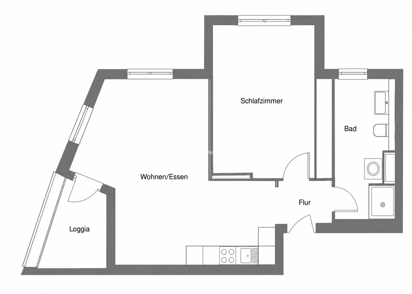 2 room apartment with 49 m² in Frankfurt am Main – Photo 8