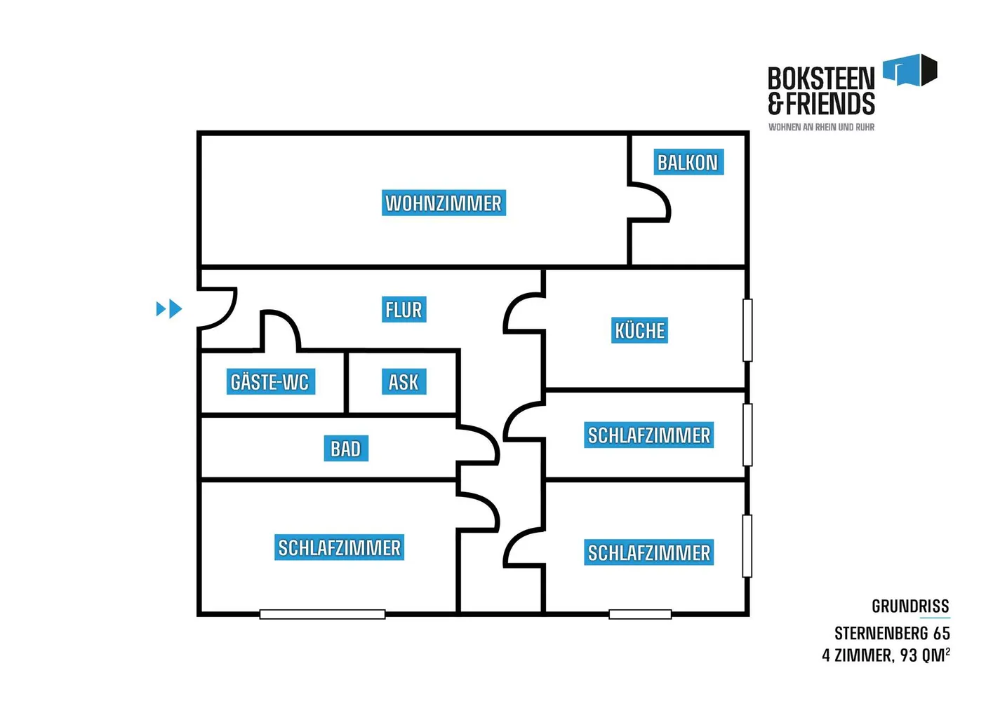4 Zimmer Wohnung mit 94 m² in Wuppertal – Bild 6