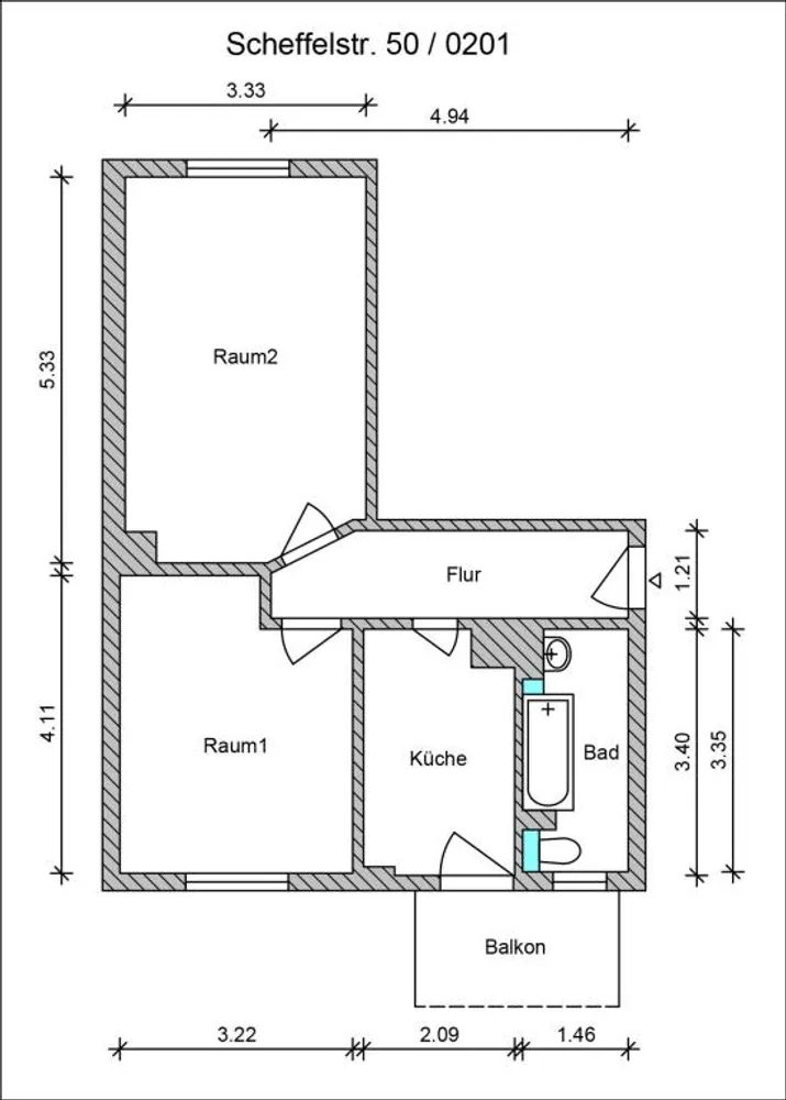 2 Zimmer Wohnung mit 51 m² in Leipzig – Bild 4