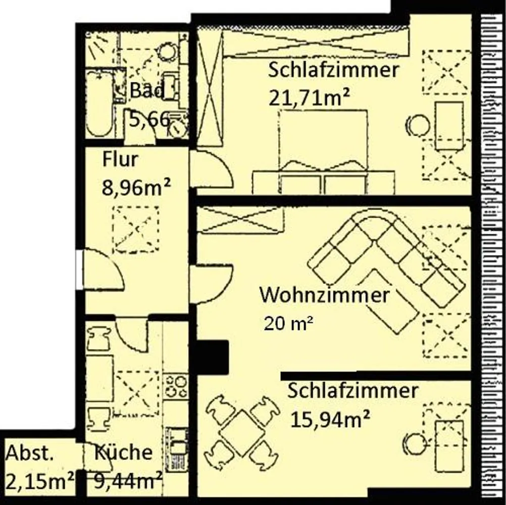 3 room apartment with 84 m² in Leipzig – Photo 9