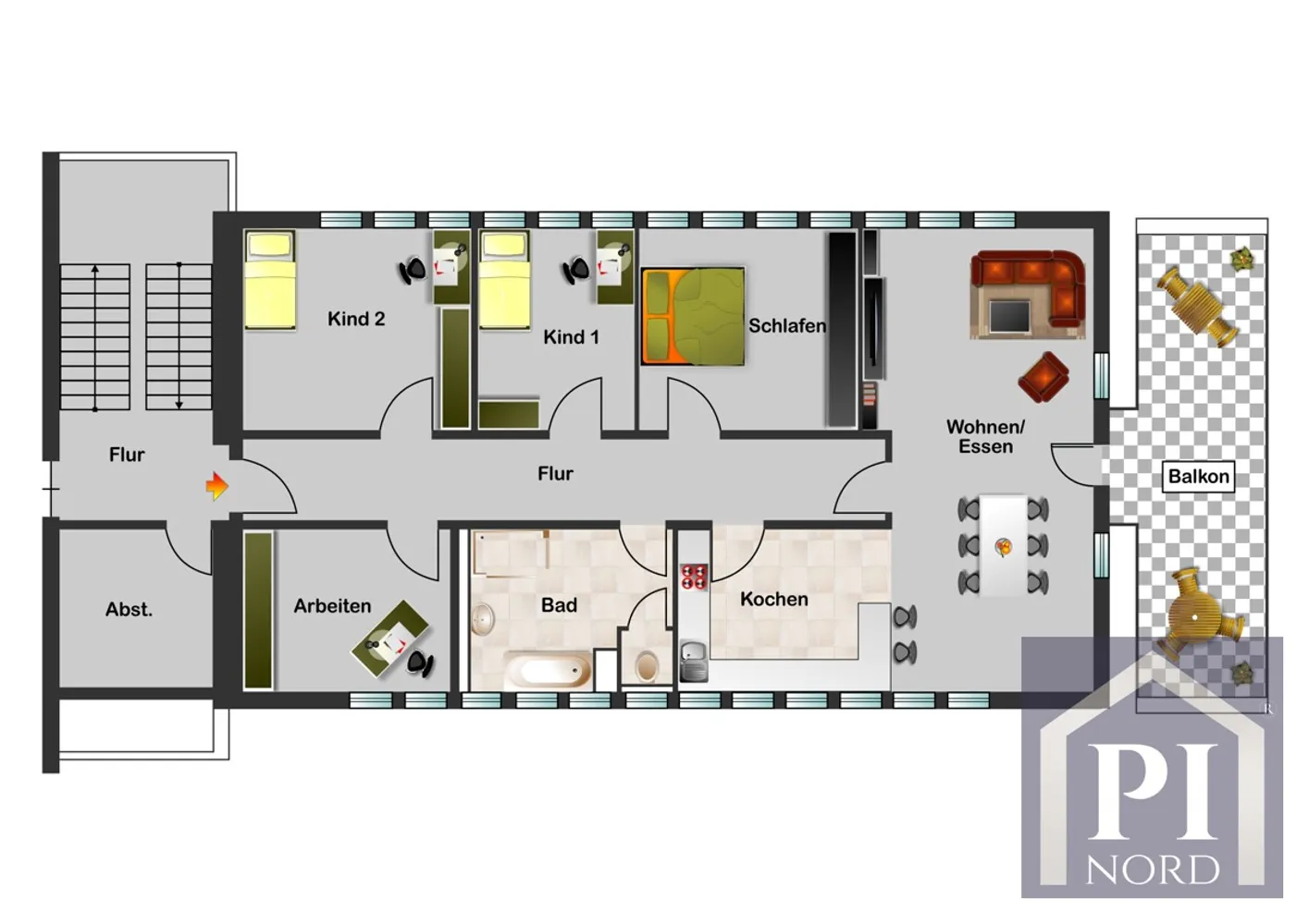 5 Zimmer Wohnung mit 138 m² in Kiel – Bild 3