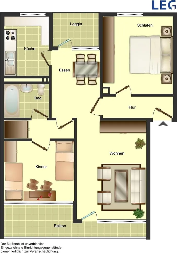 3 Zimmer Wohnung mit 75 m² in Monheim am Rhein – Bild 4