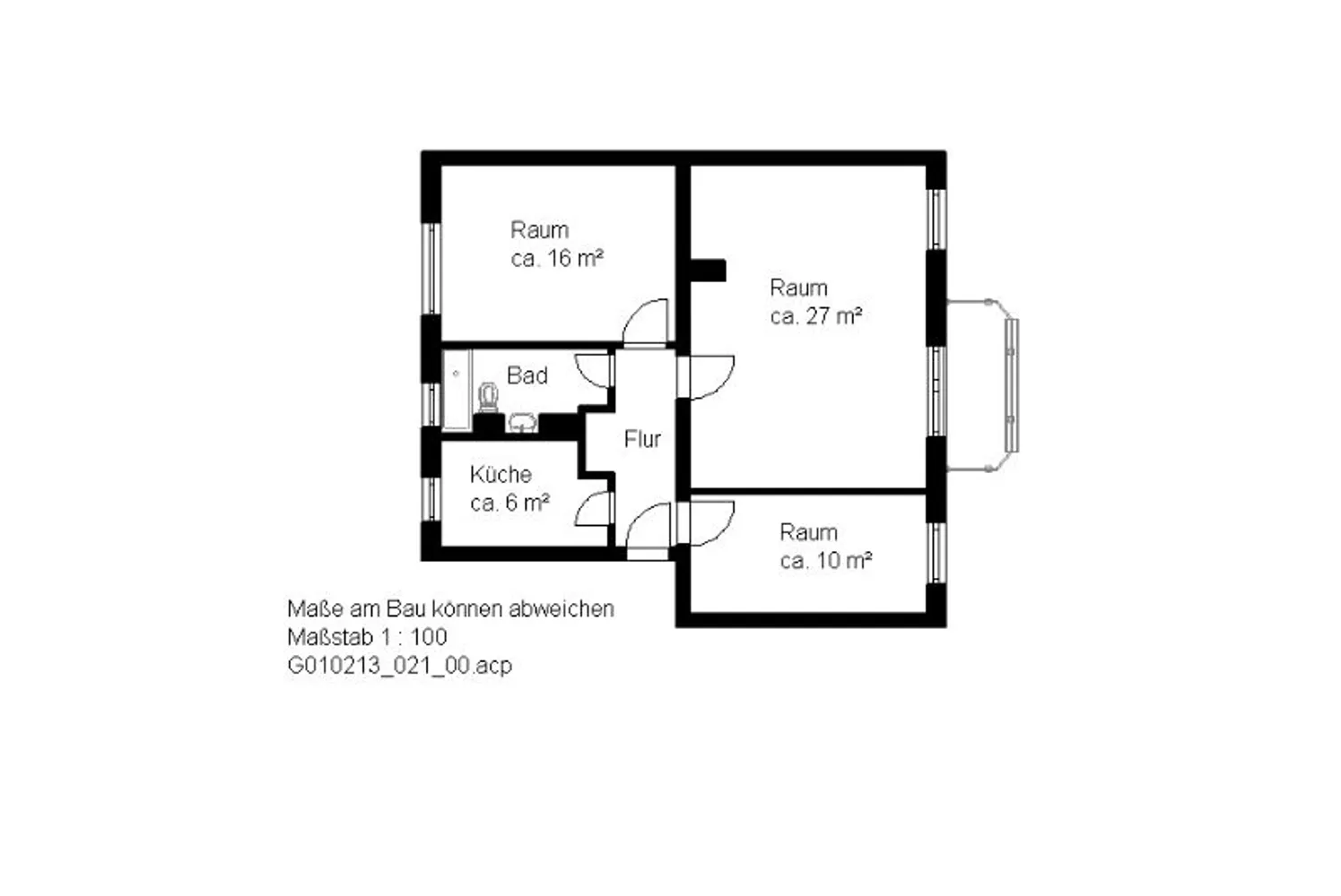 3 Zimmer Wohnung mit 69 m² in Halle (Saale) – Bild 7