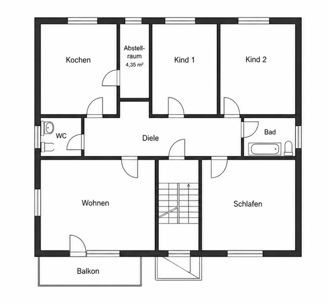 4 Zimmer Wohnung mit 123 m² in Wiesbaden – Bild 5