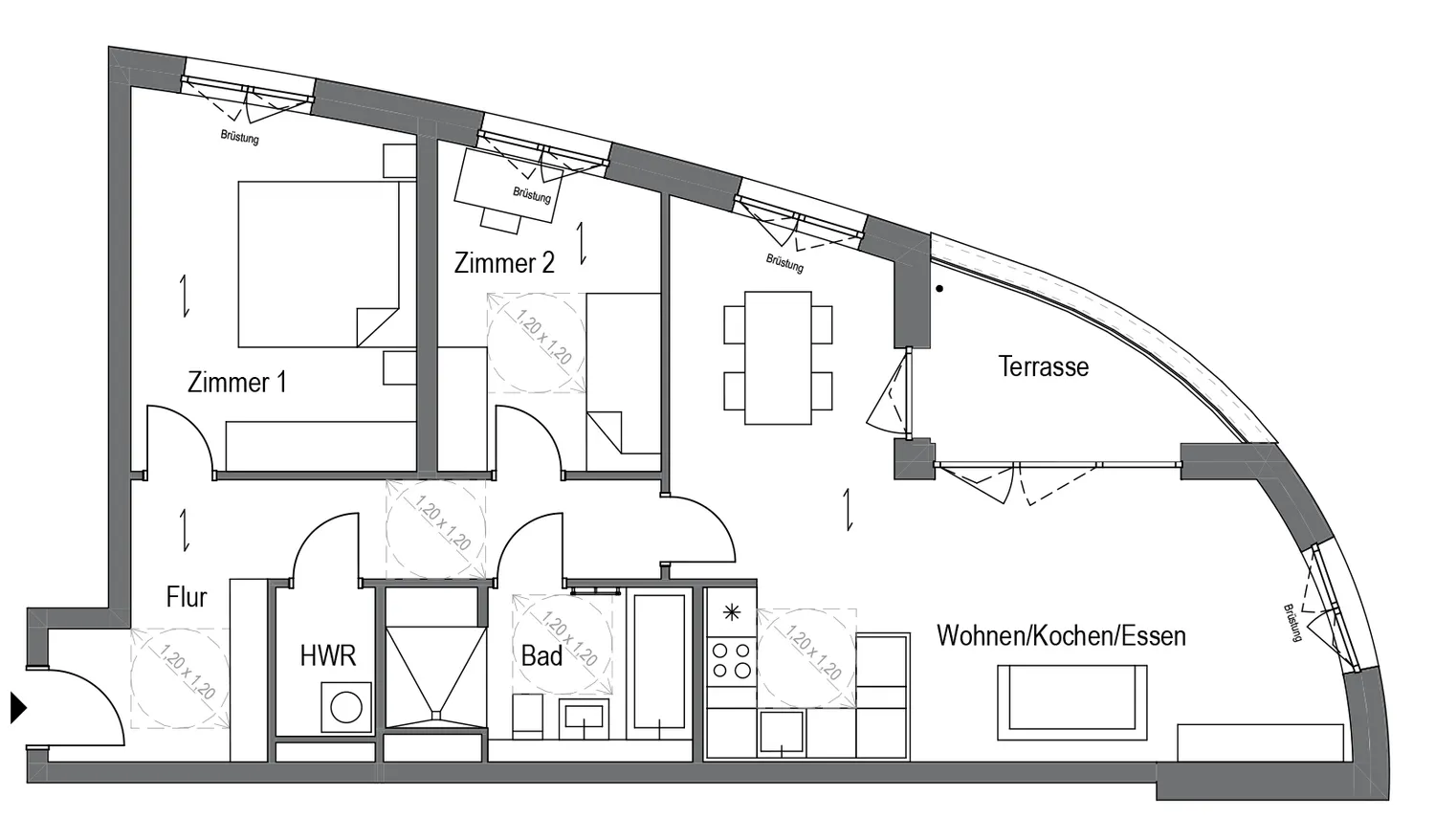 3 Zimmer Wohnung mit 85 m² in Berlin – Bild 5