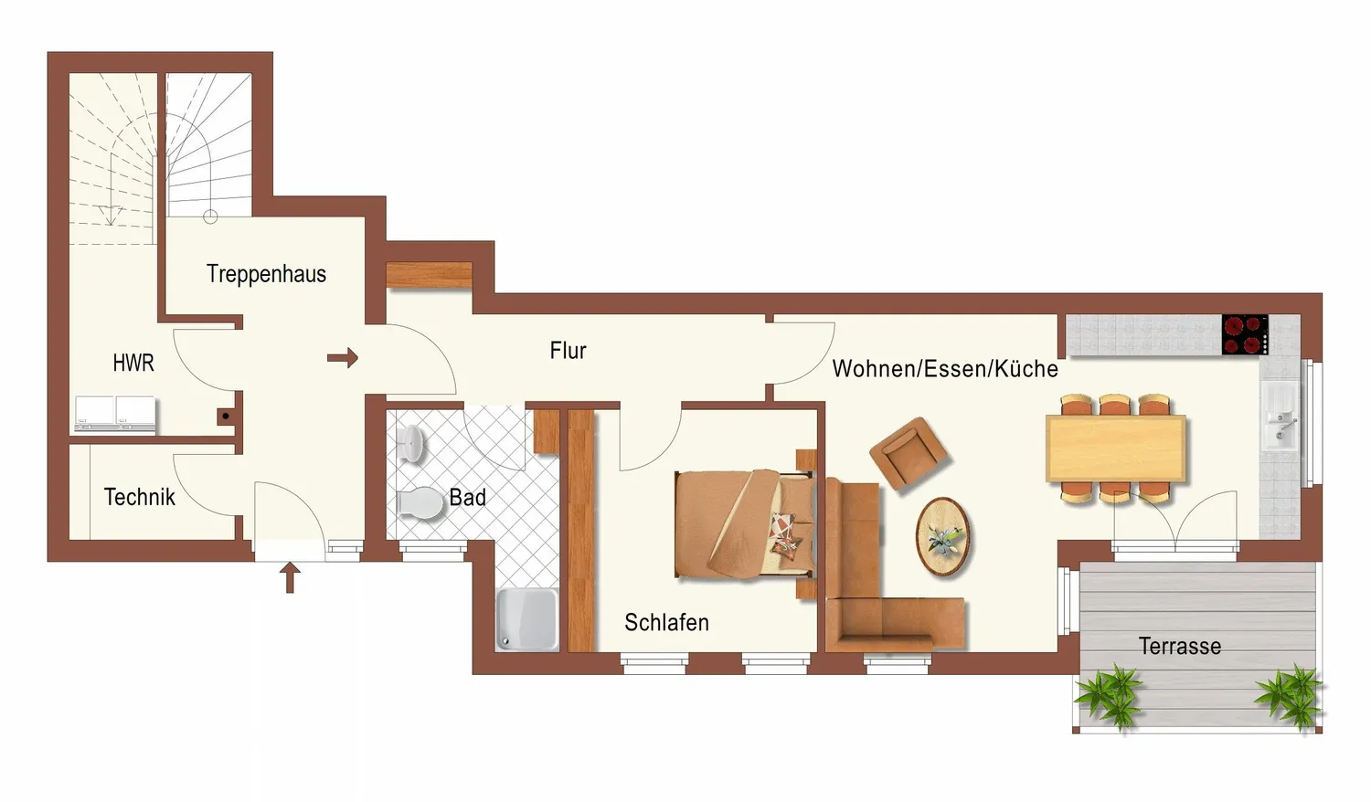 2 Zimmer Wohnung mit 65 m² in Oldenburg – Bild 3