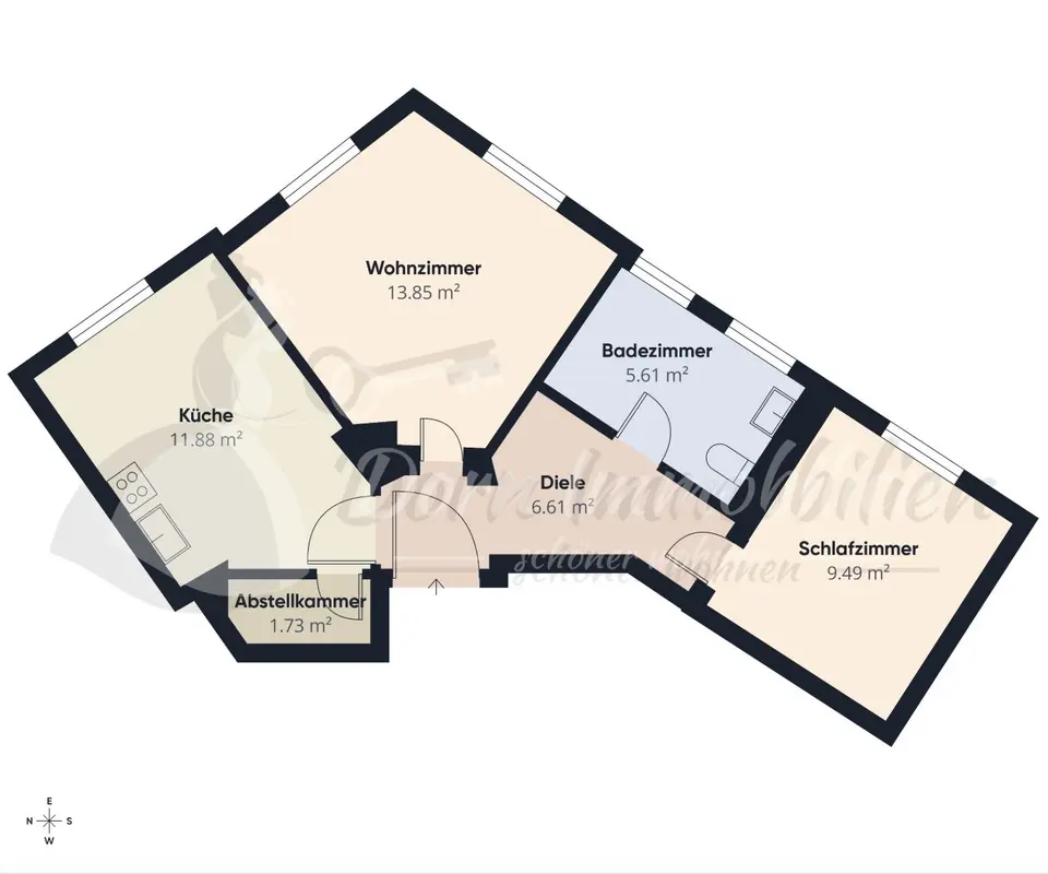 2 Zimmer Wohnung mit 54 m² in Zwickau – Bild 5