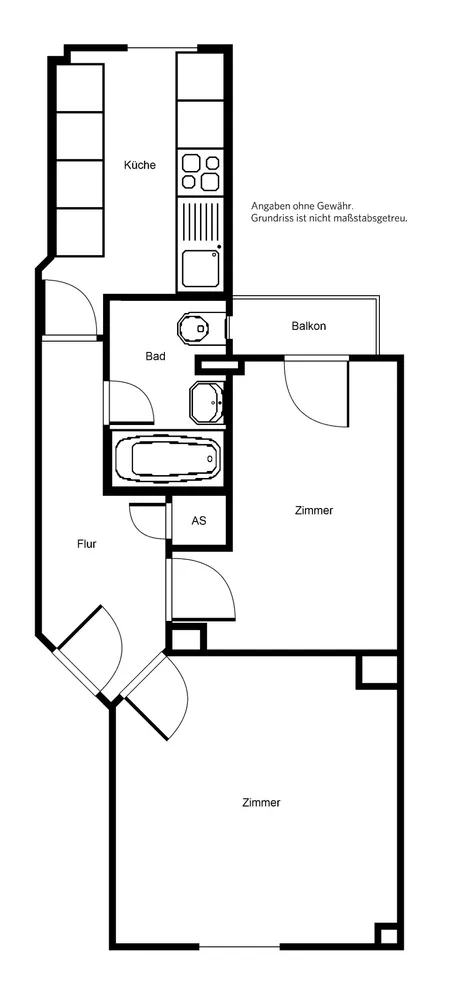 2 Zimmer Wohnung mit 48 m² in Frankfurt am Main – Bild 7