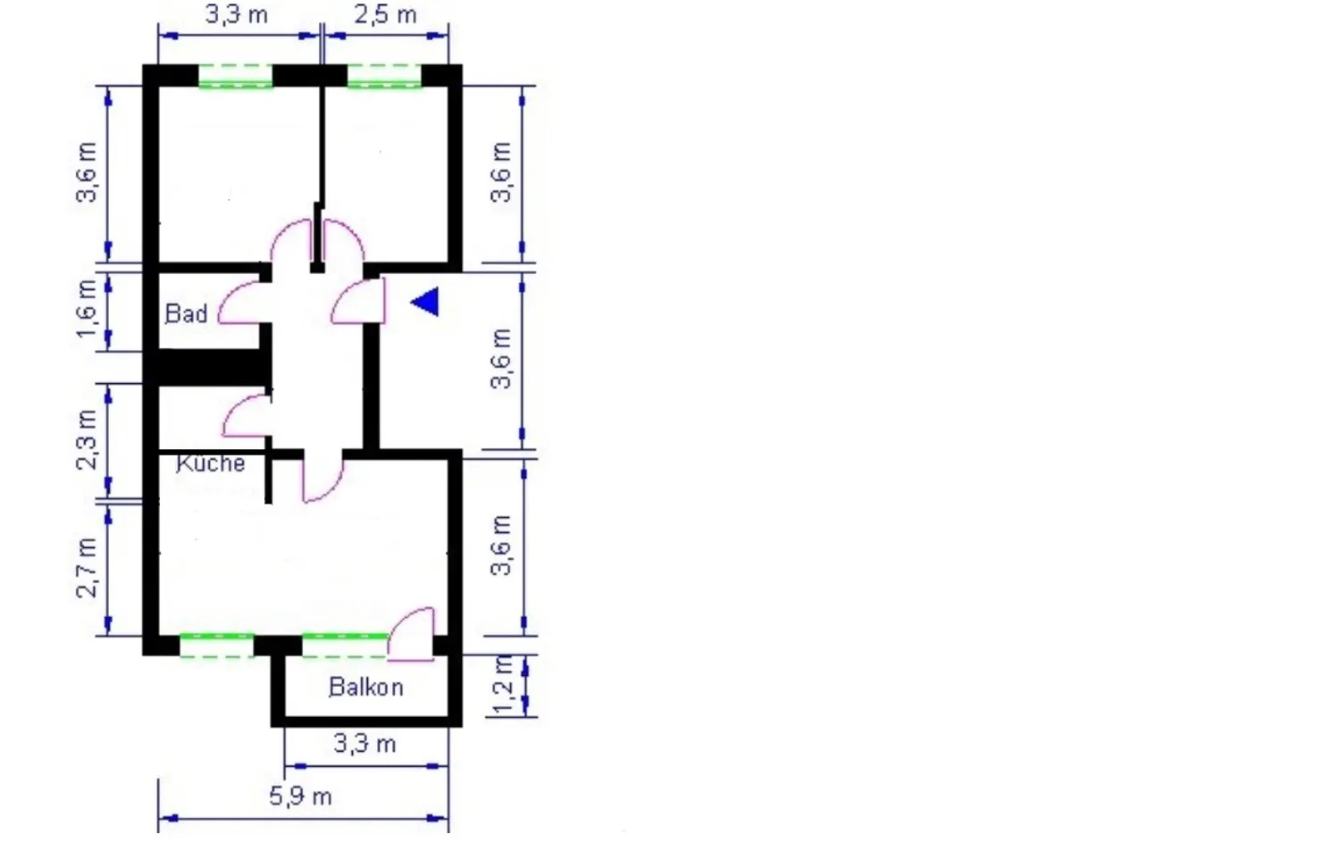 3 Zimmer Wohnung mit 56 m² in Magdeburg – Bild 4