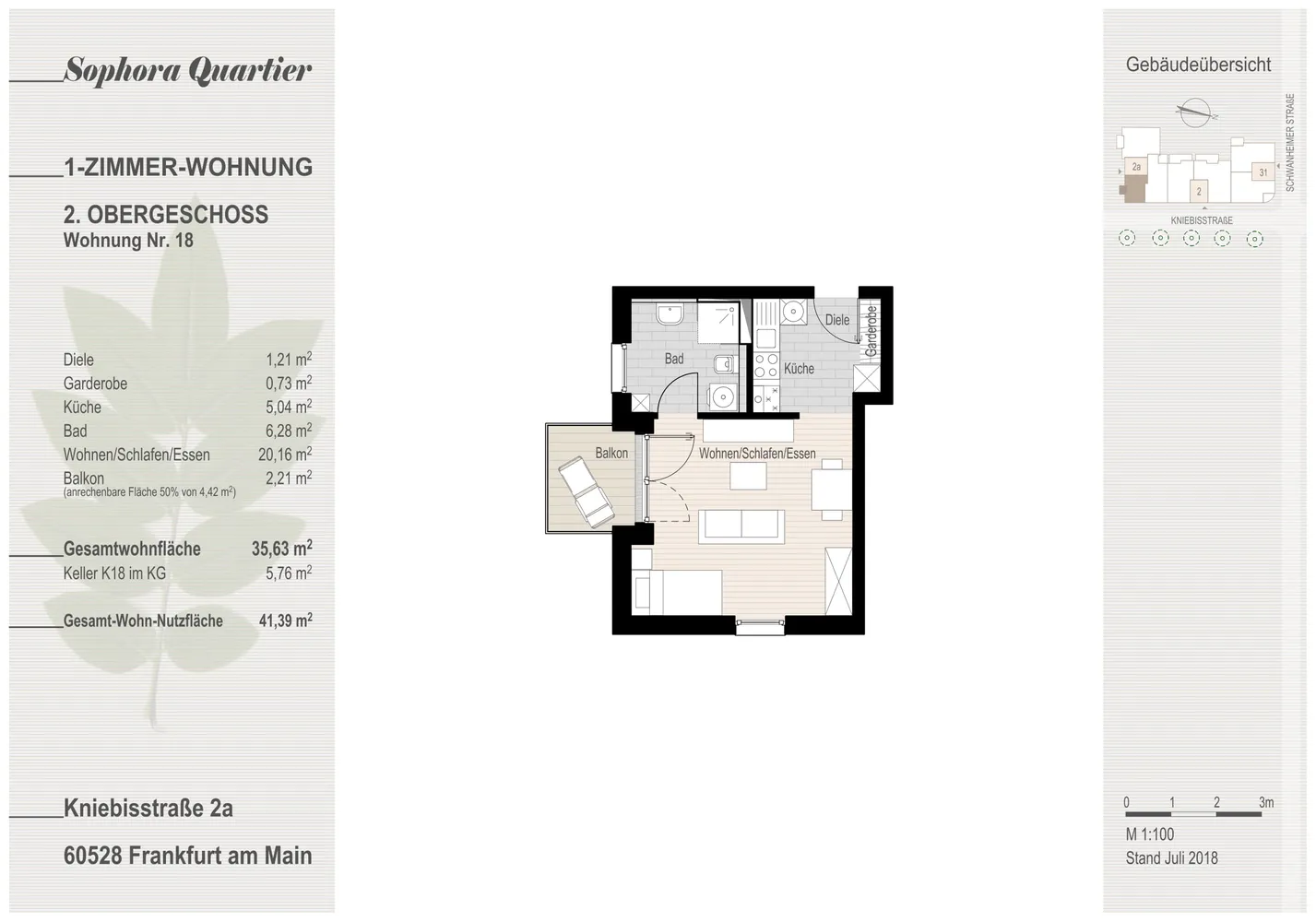 1 Zimmer Wohnung mit 36 m² in Frankfurt am Main – Bild 5