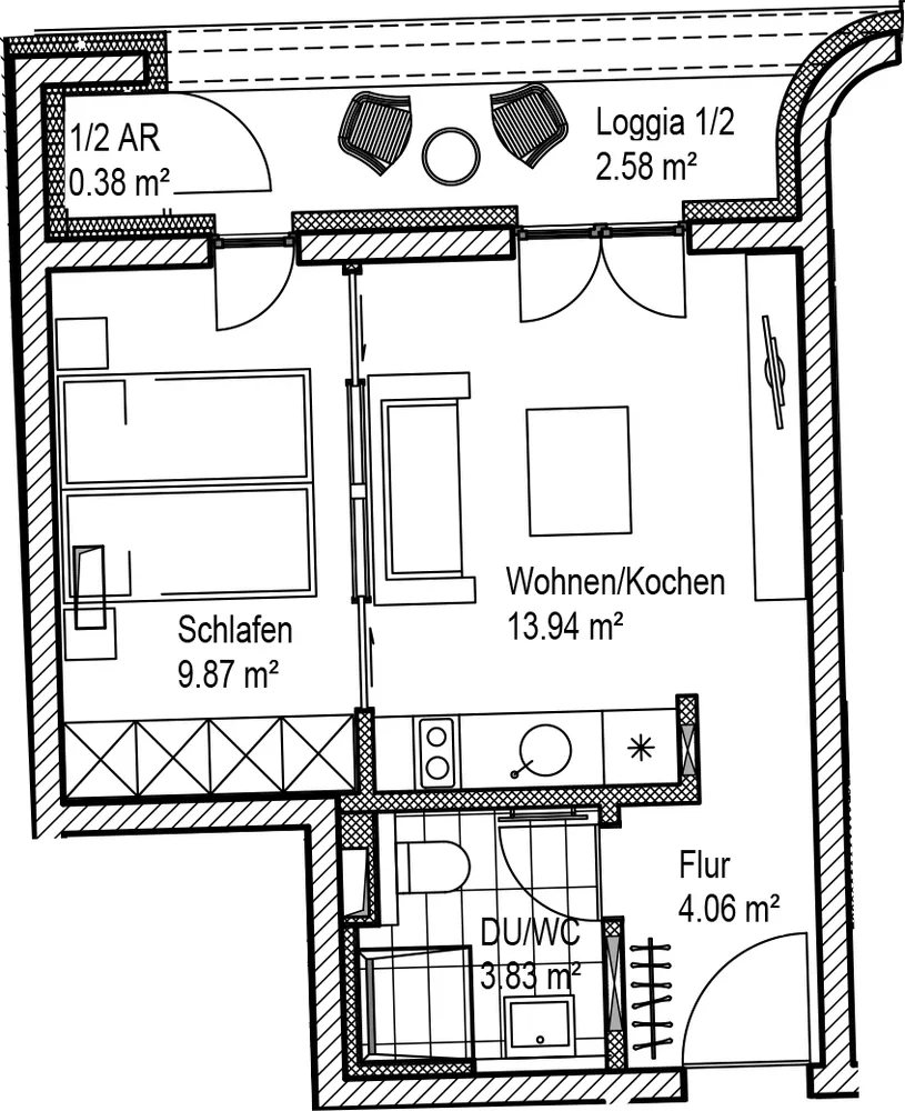 2 Zimmer Wohnung mit 35 m² in Leipzig – Bild 7