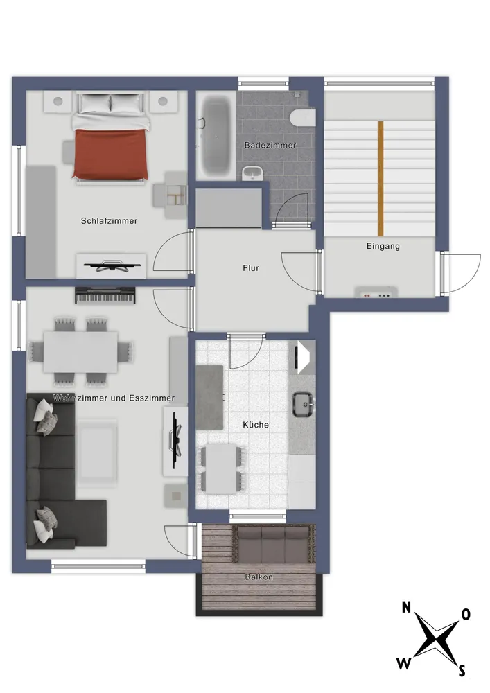 2 Zimmer Wohnung mit 60 m² in Aschaffenburg – Bild 3