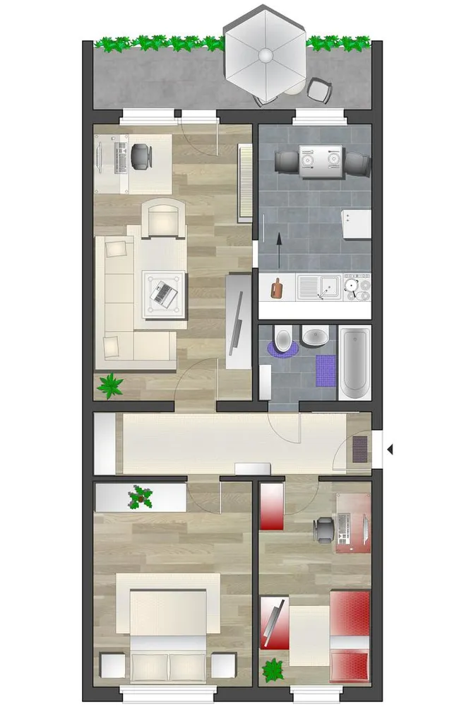 3 Zimmer Wohnung mit 71 m² in Chemnitz – Bild 5