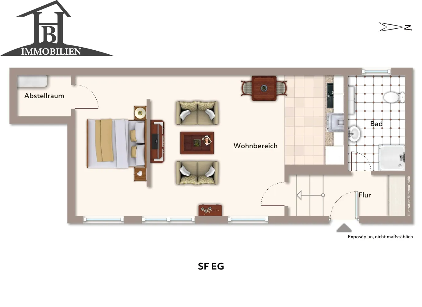 1 Zimmer Wohnung mit 37 m² in Stendal – Bild 8