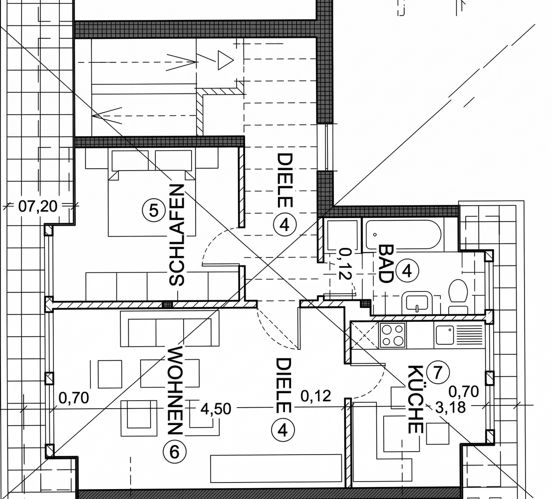 2 room apartment with 66 m² in Herne – Photo 6