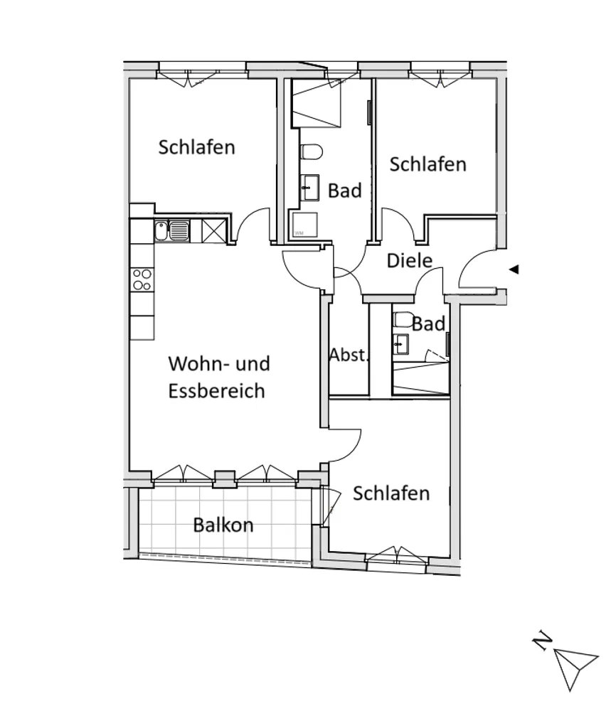 4 Zimmer Wohnung mit 88 m² in Berlin – Bild 10