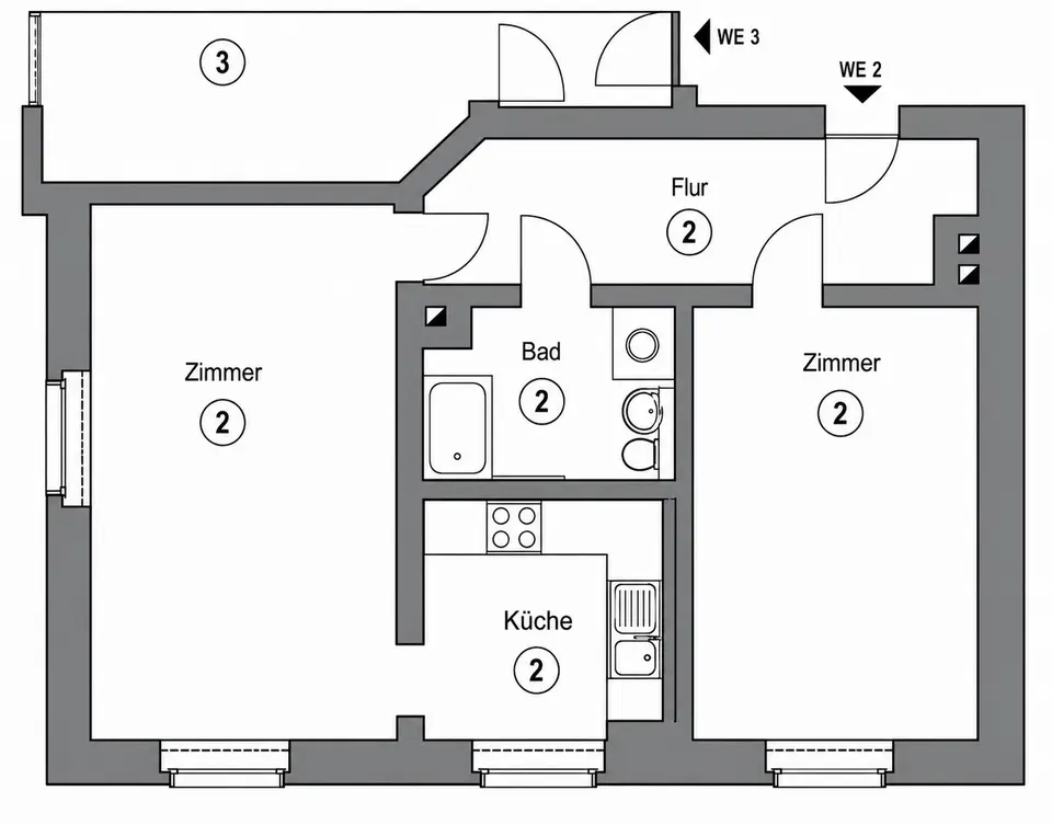 2 Zimmer Wohnung mit 51 m² in Pirna – Bild 4