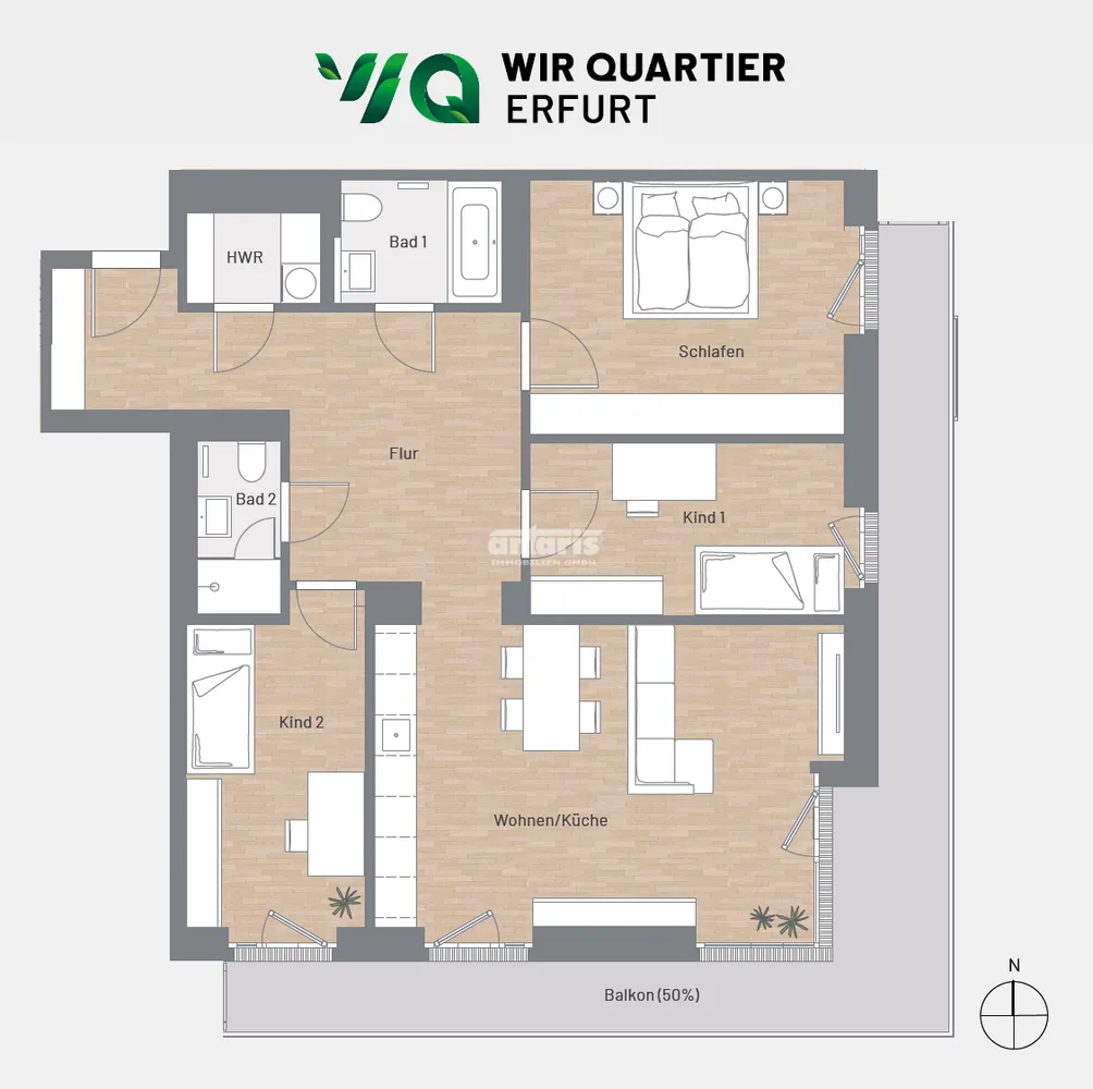 4 Zimmer Wohnung mit 113 m² in Erfurt – Bild 11