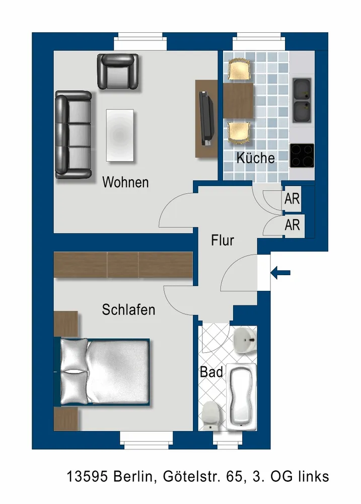 2 Zimmer Wohnung mit 42 m² in Berlin – Bild 5