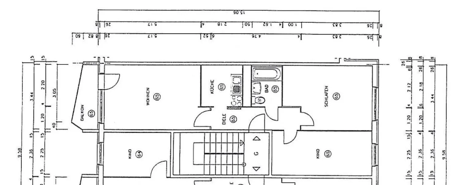 3 Zimmer Wohnung mit 62 m² in Erfurt – Bild 2