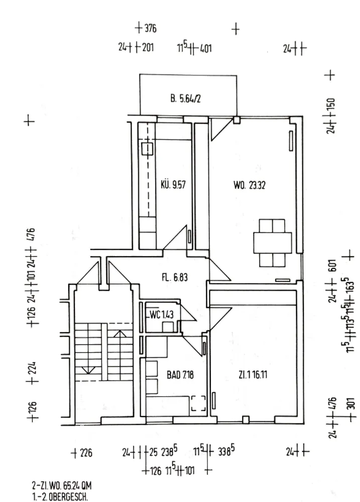 2 Zimmer Wohnung mit 65 m² in Mannheim – Bild 3