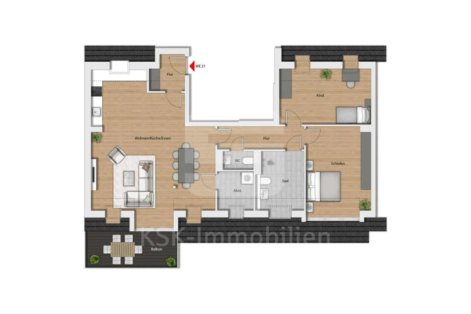 3 room apartment with 102 m² in Cologne – Photo 6