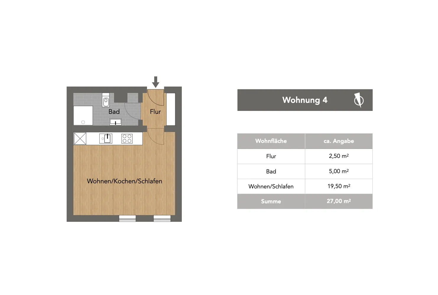 1 Zimmer Wohnung mit 27 m² in Coburg – Bild 7