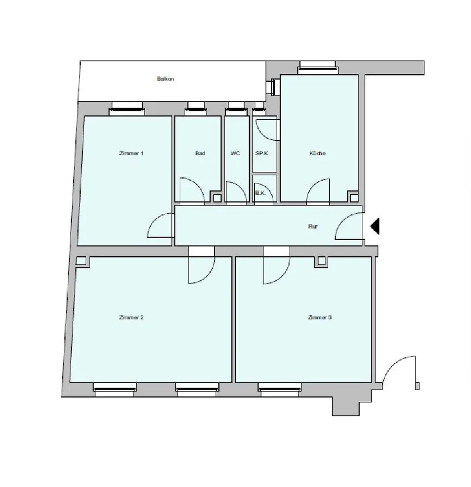 3 Zimmer Wohnung mit 102 m² in Mannheim – Bild 2
