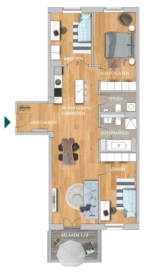 4 room apartment with 91 m² in Chemnitz – Photo 9