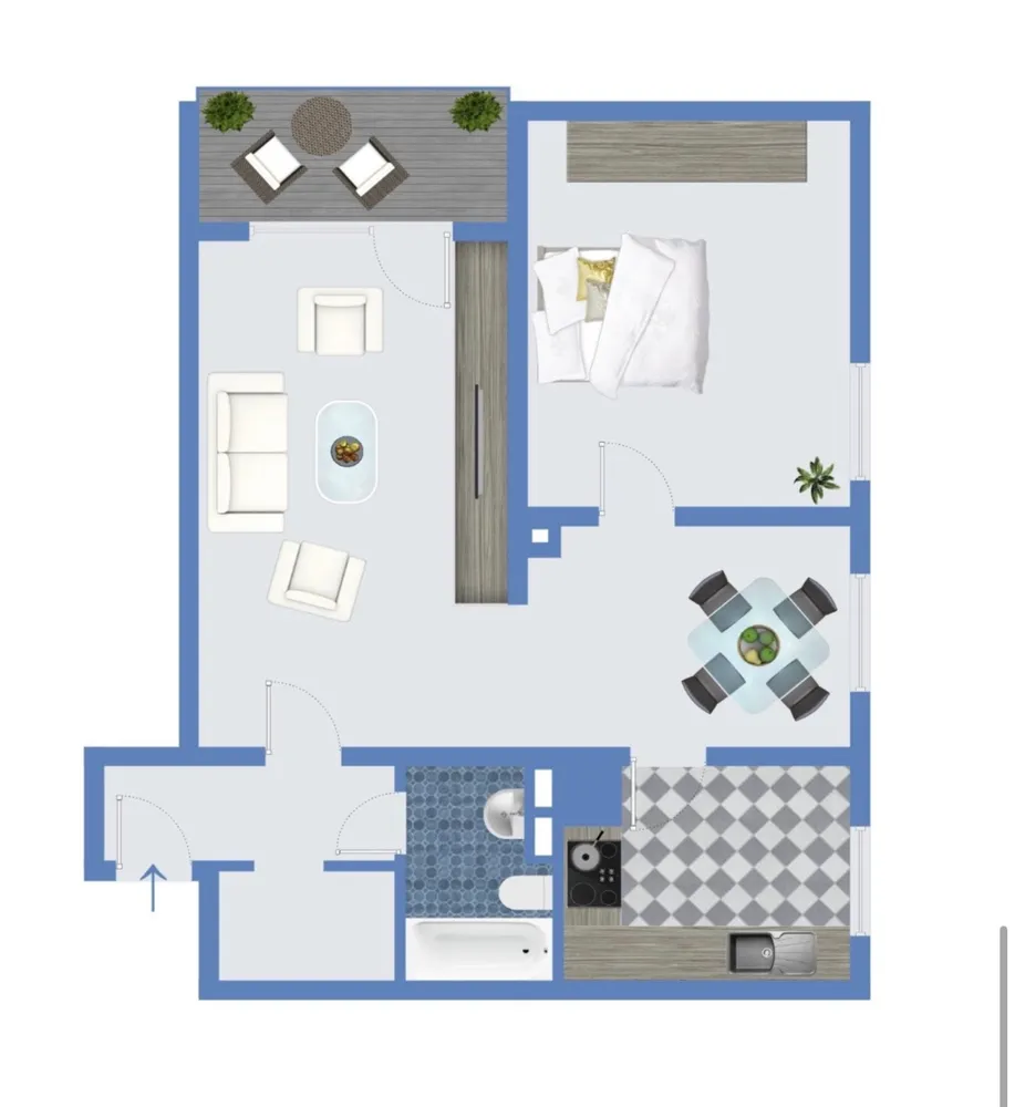 2 Zimmer Wohnung mit 65 m² in Ludwigshafen am Rhein – Bild 1