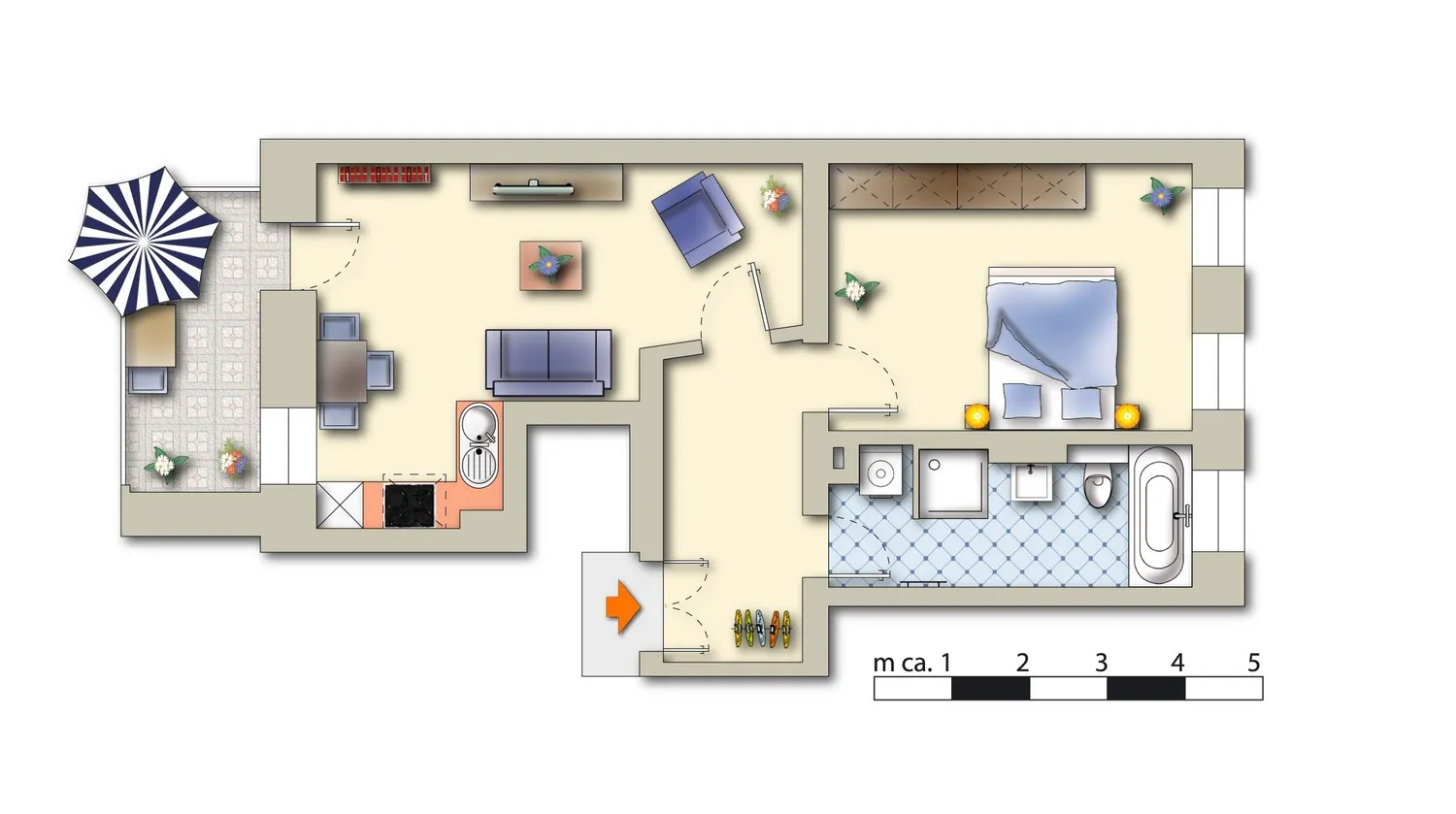 2 room apartment with 58 m² in Leipzig – Photo 7