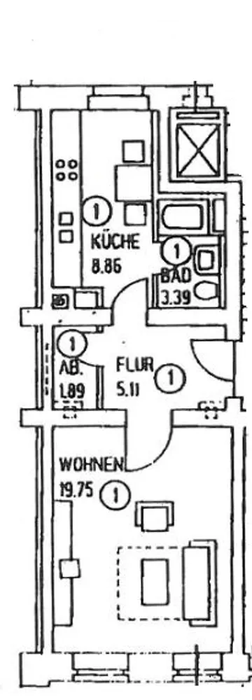 1 Zimmer Wohnung mit 41 m² in Chemnitz – Bild 8