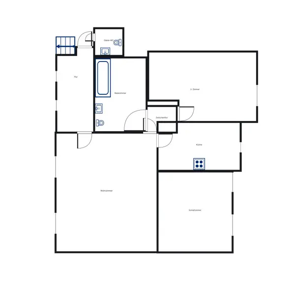 3 Zimmer Wohnung mit 90 m² in Hannover – Bild 5