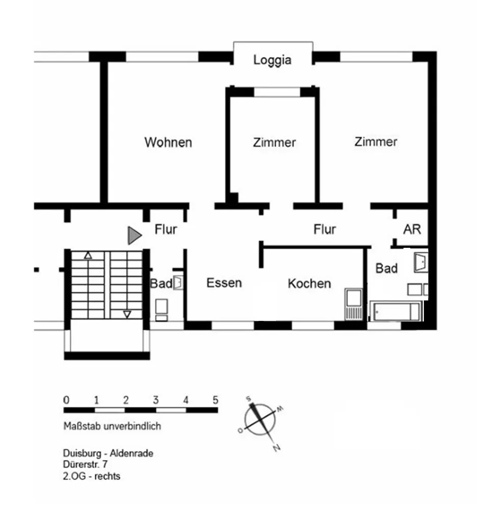 3 Zimmer Wohnung mit 76 m² in Duisburg – Bild 12