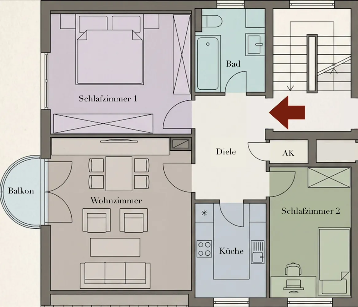 3 Zimmer Wohnung mit 62 m² in Nürnberg – Bild 10