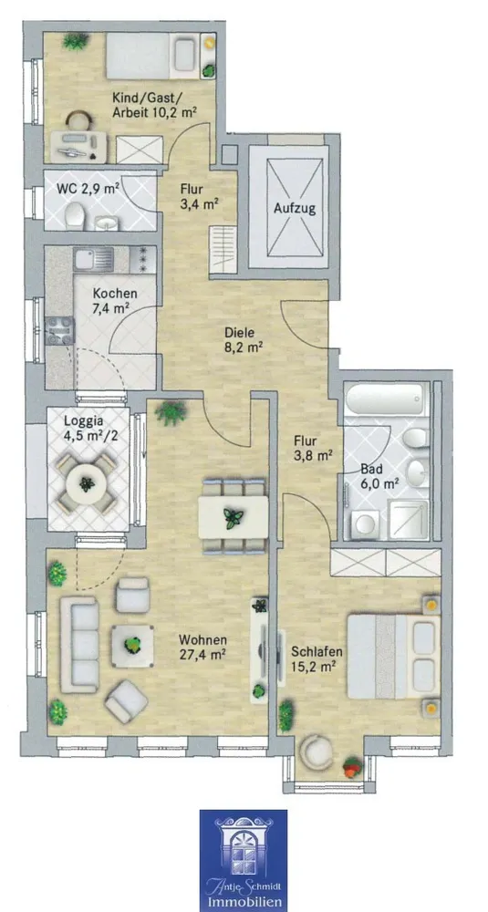 3 room apartment with 87 m² in Dresden – Photo 11