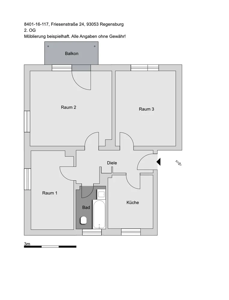 3 room apartment with 68 m² in Regensburg – Photo 4