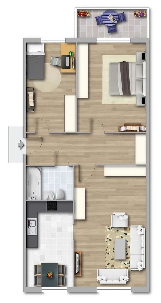 3 room apartment with 68 m² in Magdeburg – Photo 8