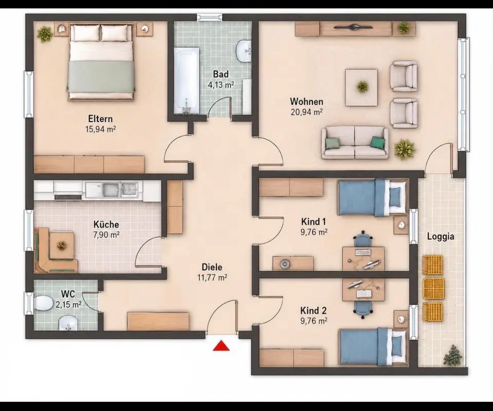4 Zimmer Wohnung mit 86 m² in Leverkusen – Bild 5