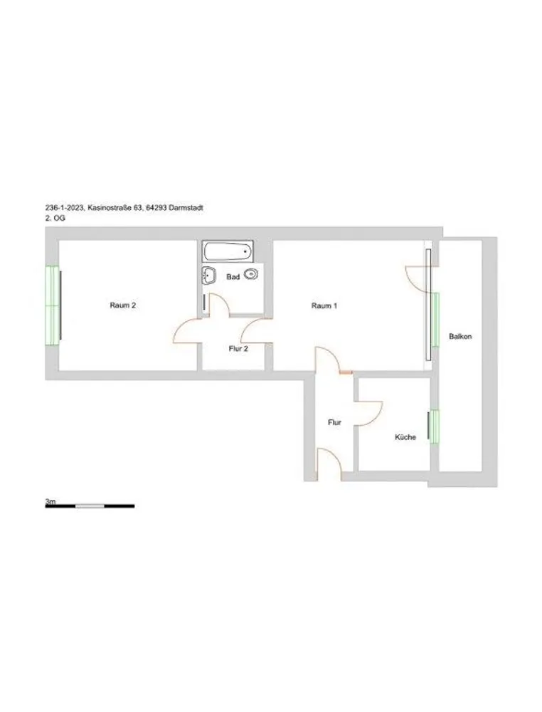 2 Zimmer Wohnung mit 67 m² in Darmstadt – Bild 8