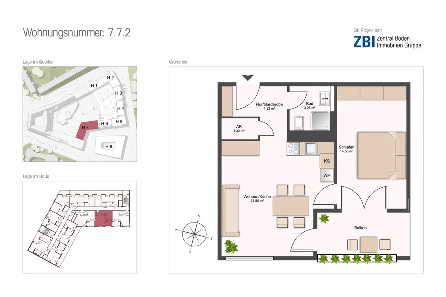 2 Zimmer Wohnung mit 48 m² in Dresden – Bild 3
