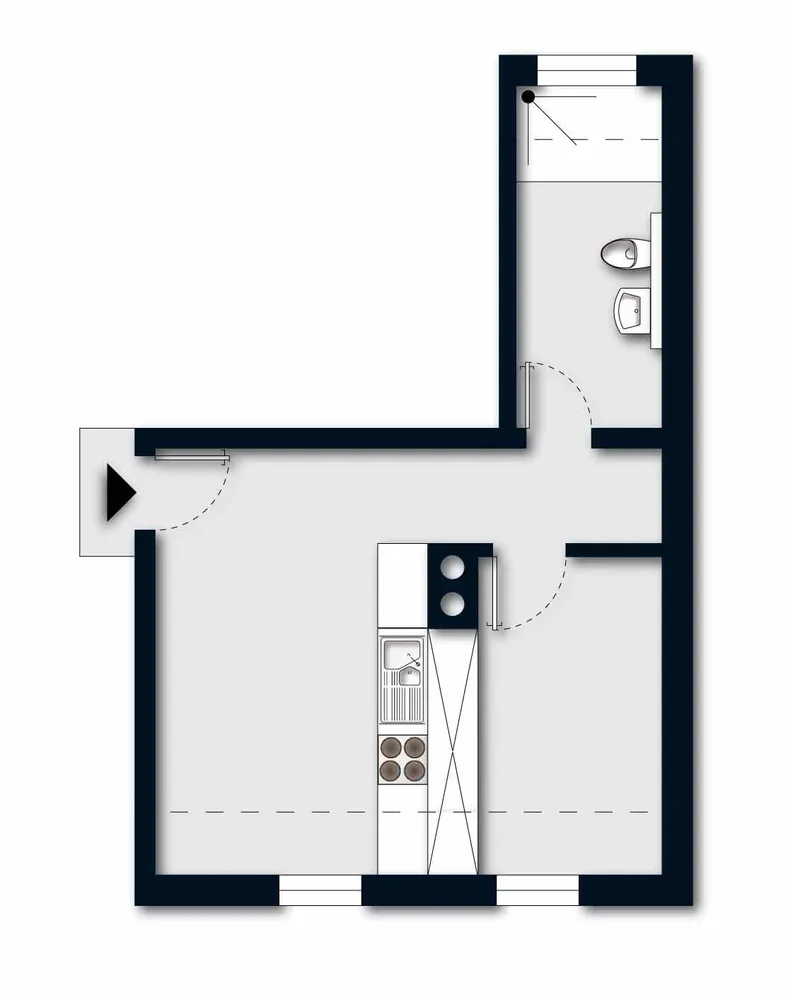 2 Zimmer Wohnung mit 32 m² in Augsburg – Bild 8