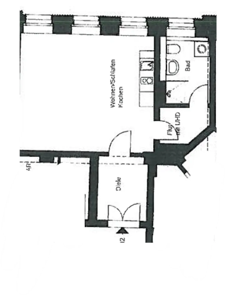 1 Zimmer Wohnung mit 39 m² in Dresden – Bild 1
