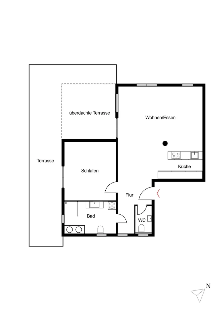 2 Zimmer Wohnung mit 100 m² in Essen – Bild 3