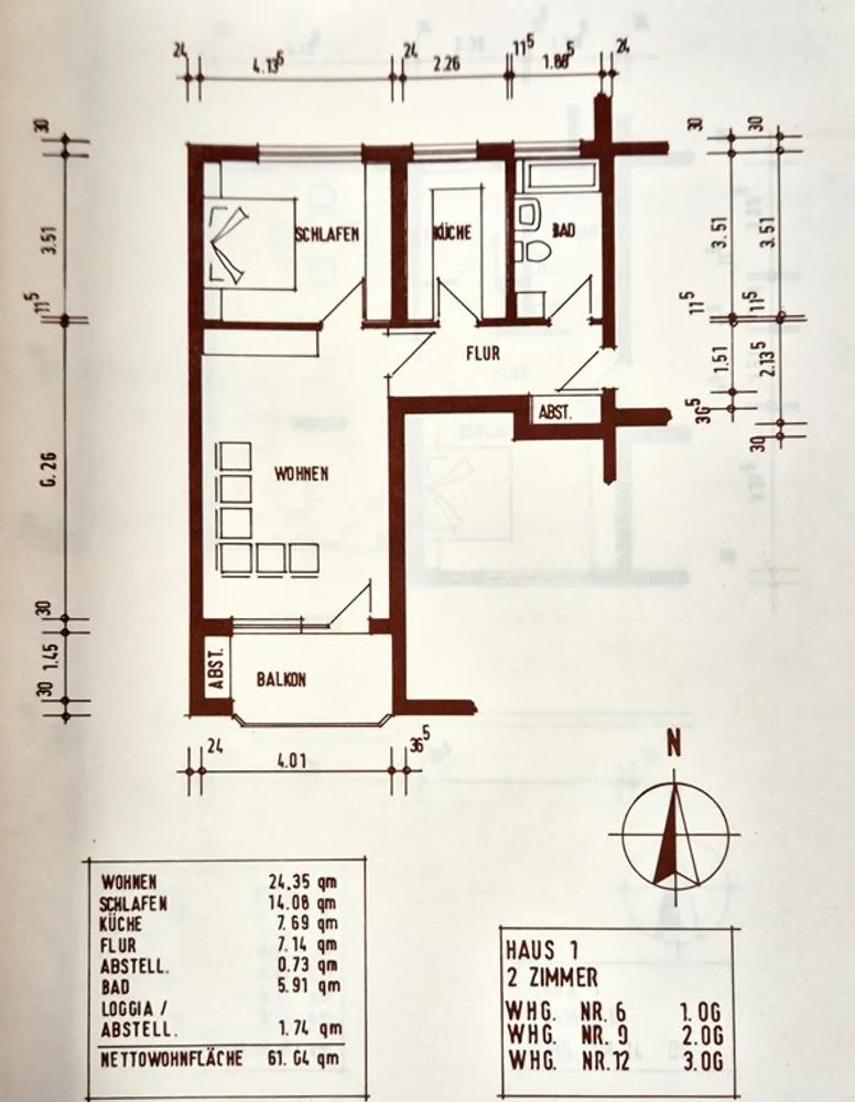 2 room apartment with 62 m² in Aalen – Photo 9