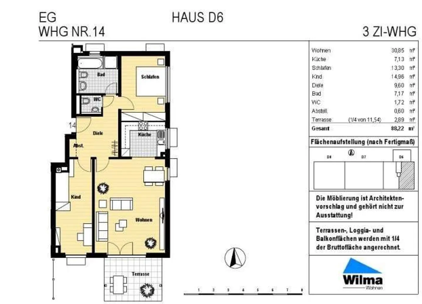 3 Zimmer Wohnung mit 89 m² in Düsseldorf – Bild 11