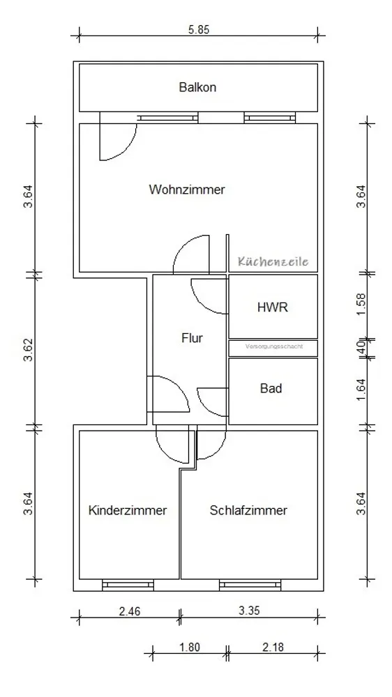 3 room apartment with 58 m² in Magdeburg – Photo 9
